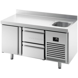 Masa frigorifica GGM Gastro KTBI157T1S1212 (Inox)