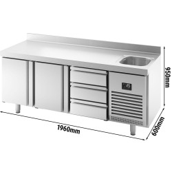 Masa frigorifica GGM Gastro KTBI206T2S1313 (Inox) Thumb