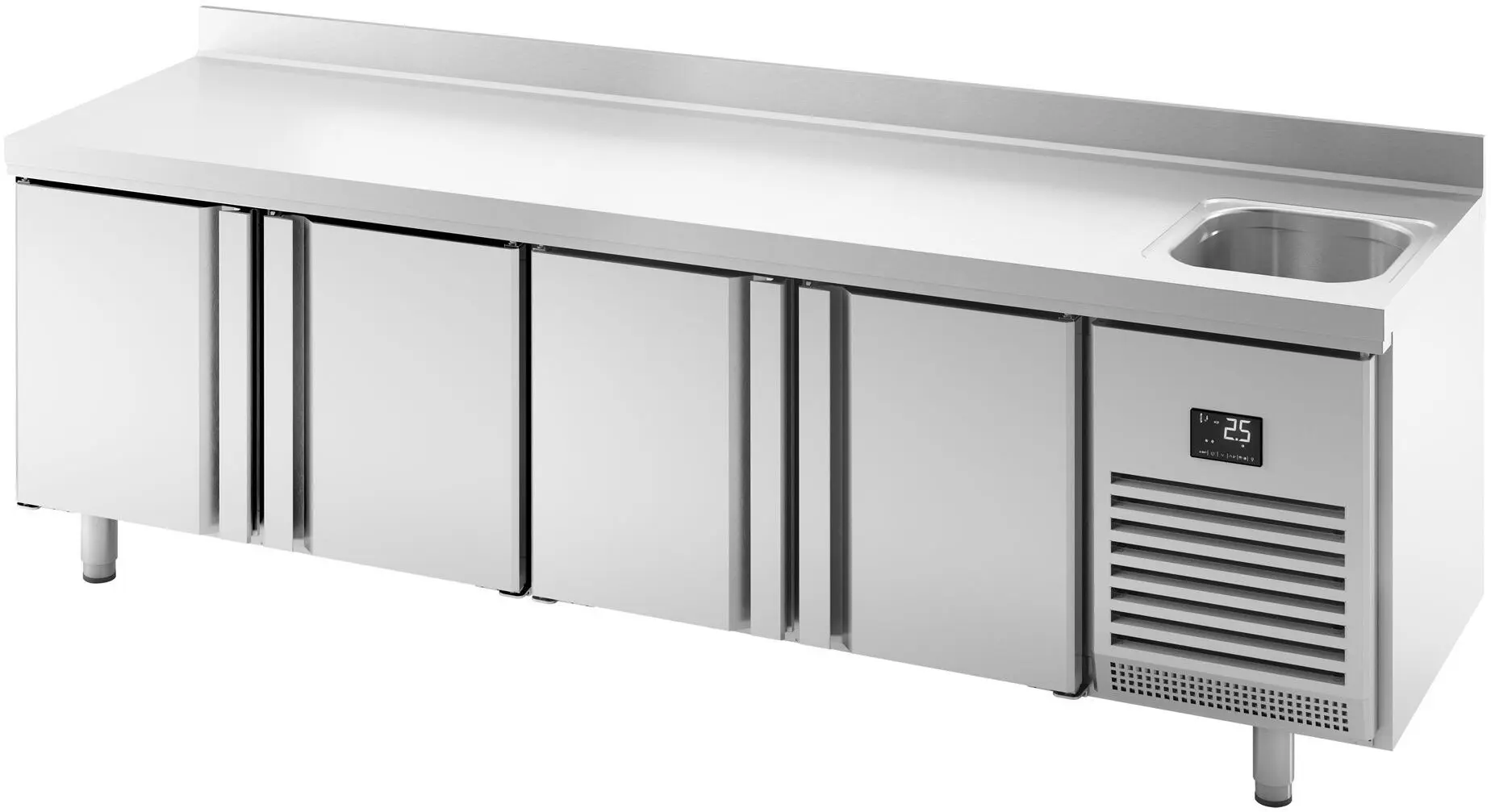 Masa frigorifica GGM Gastro KTBI256 (Inox)
