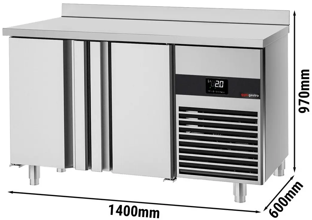 Masa frigorifica GGM Gastro KTF146-EF (Inox) - 6