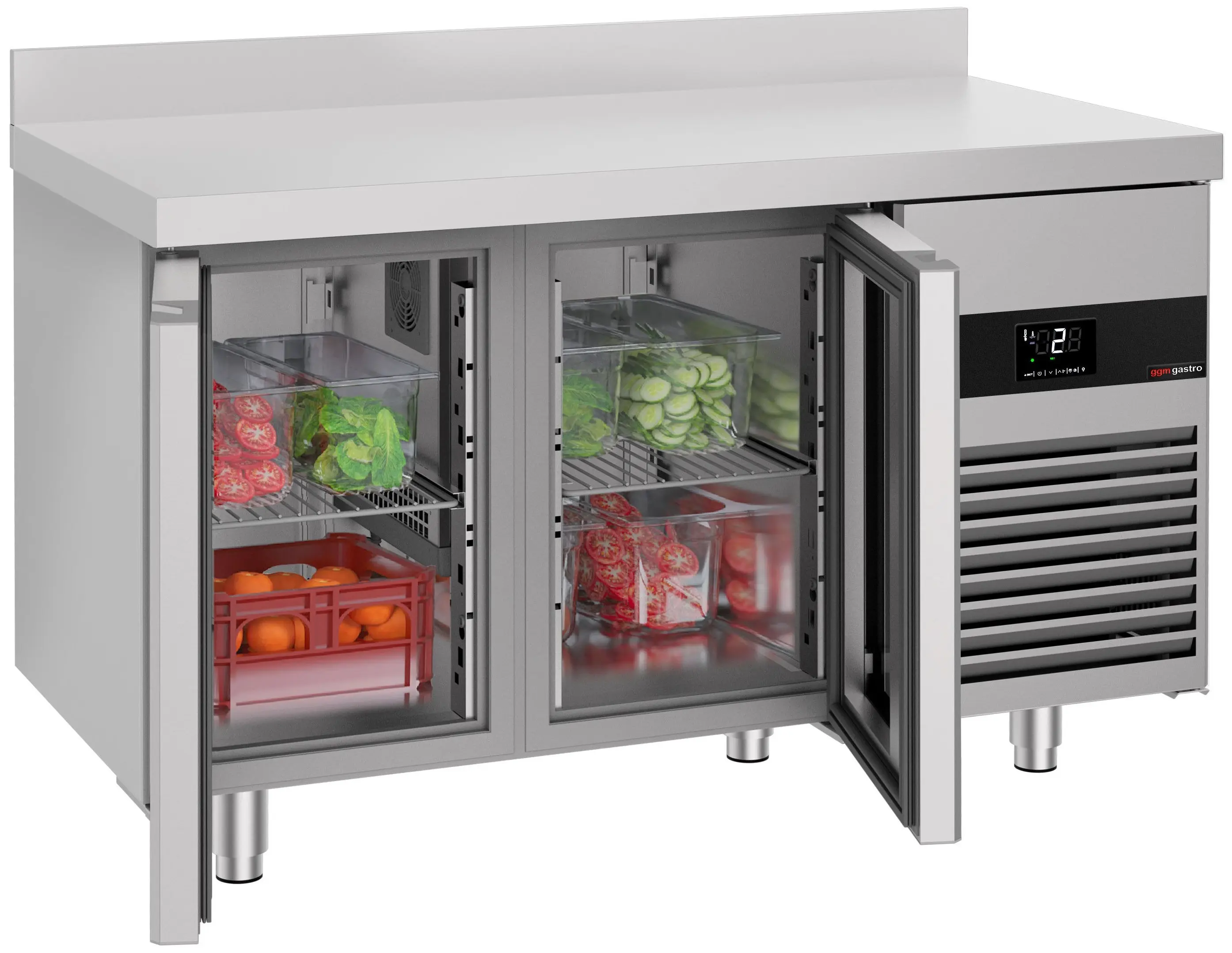 Masa frigorifica GGM Gastro KTF147AND-EF#2G (Inox) - 3