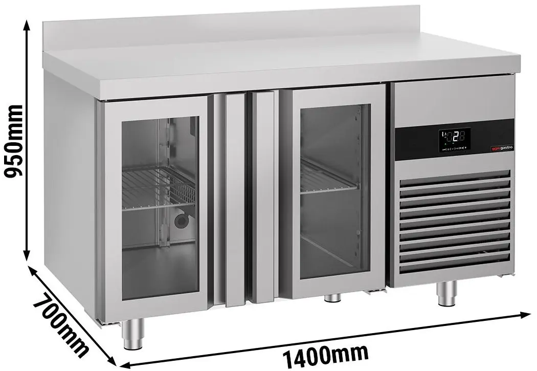 Masa frigorifica GGM Gastro KTF147AND-EF#2G (Inox) - 8