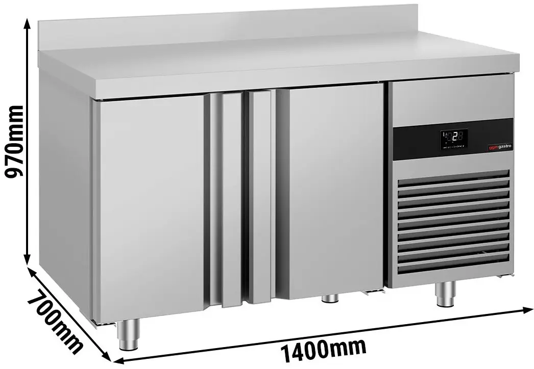 Masa frigorifica GGM Gastro KTF147AND2T-EF (Inox) - 8