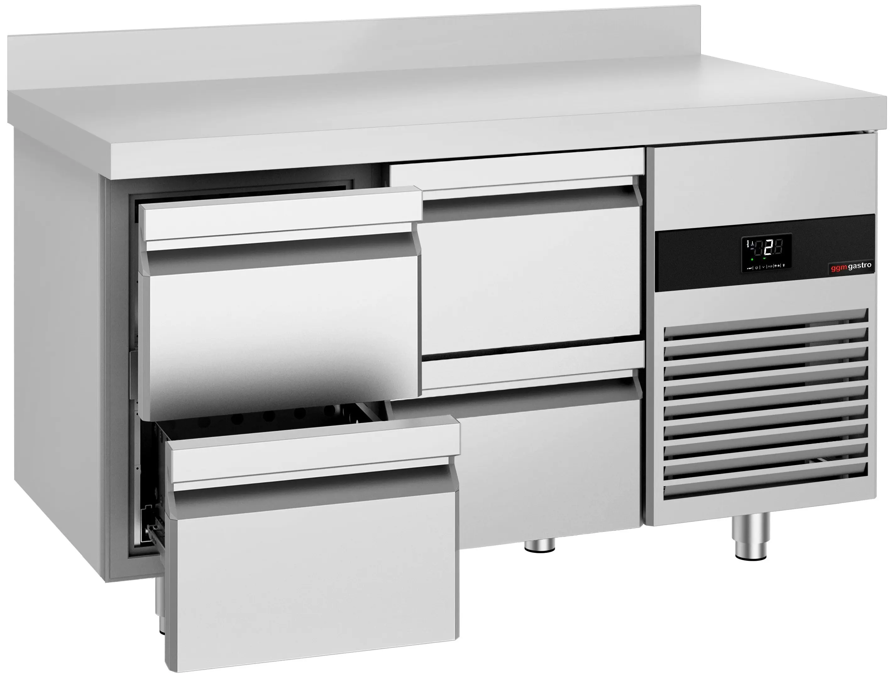 Masa frigorifica GGM Gastro KTF147AND4S-EF (Inox) - 2