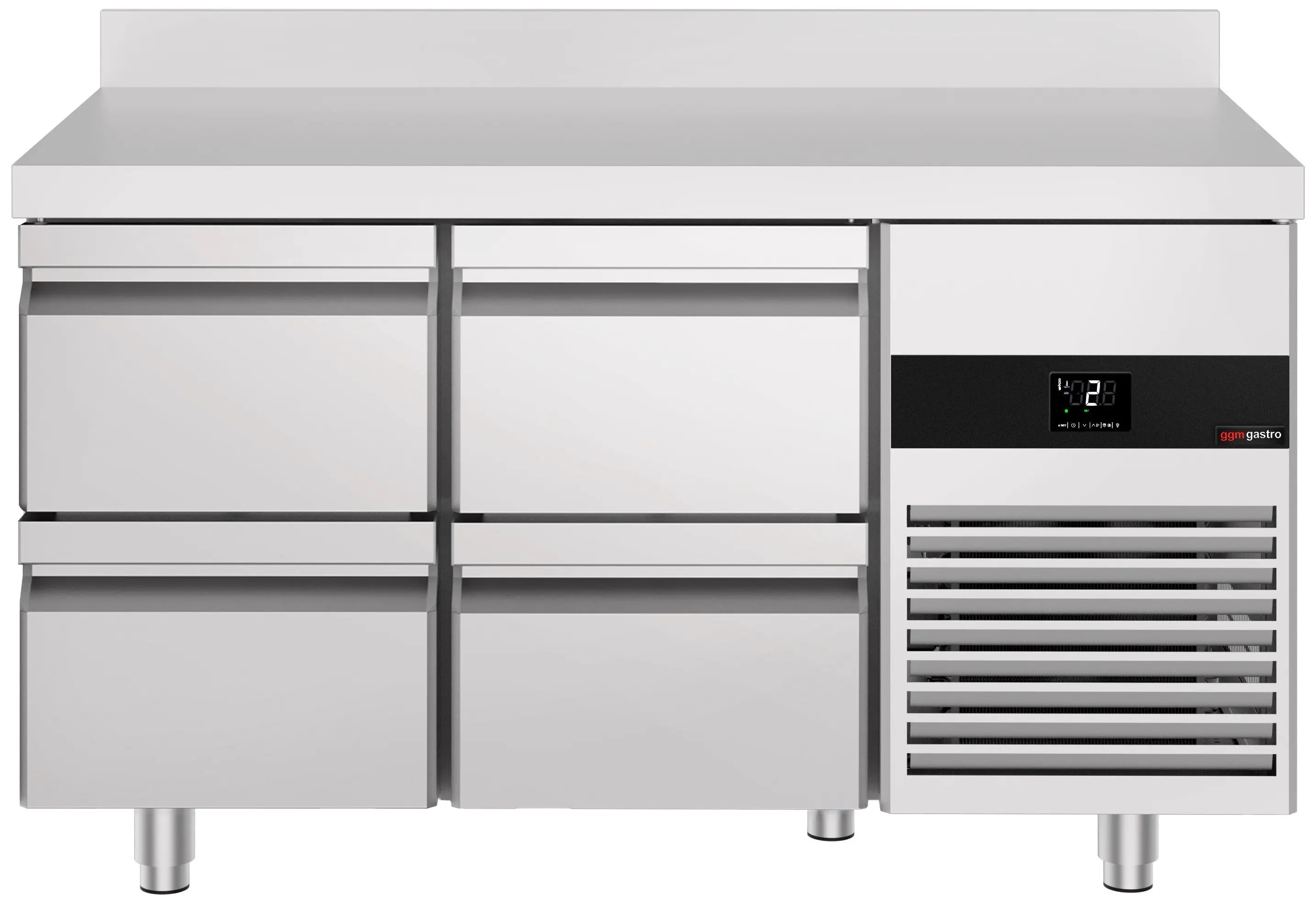 Masa frigorifica GGM Gastro KTF147AND4S-EF (Inox) - 3