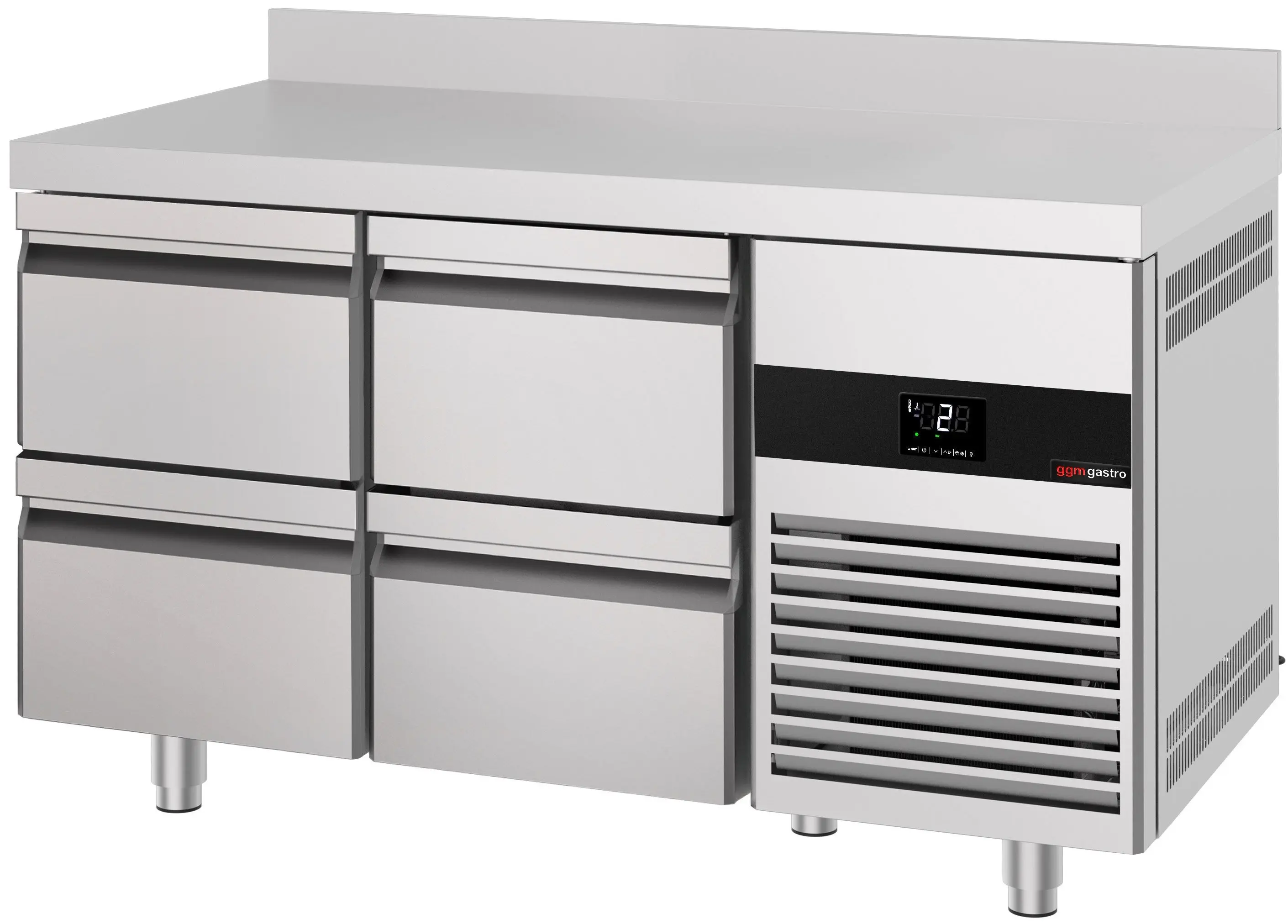 Masa frigorifica GGM Gastro KTF147AND4S-EF (Inox) - 4