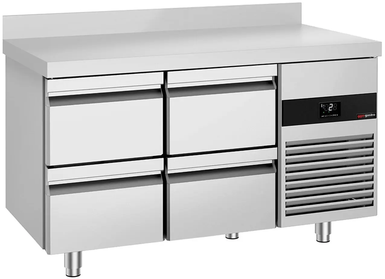 Masa frigorifica GGM Gastro KTF147AND4S-EF (Inox)