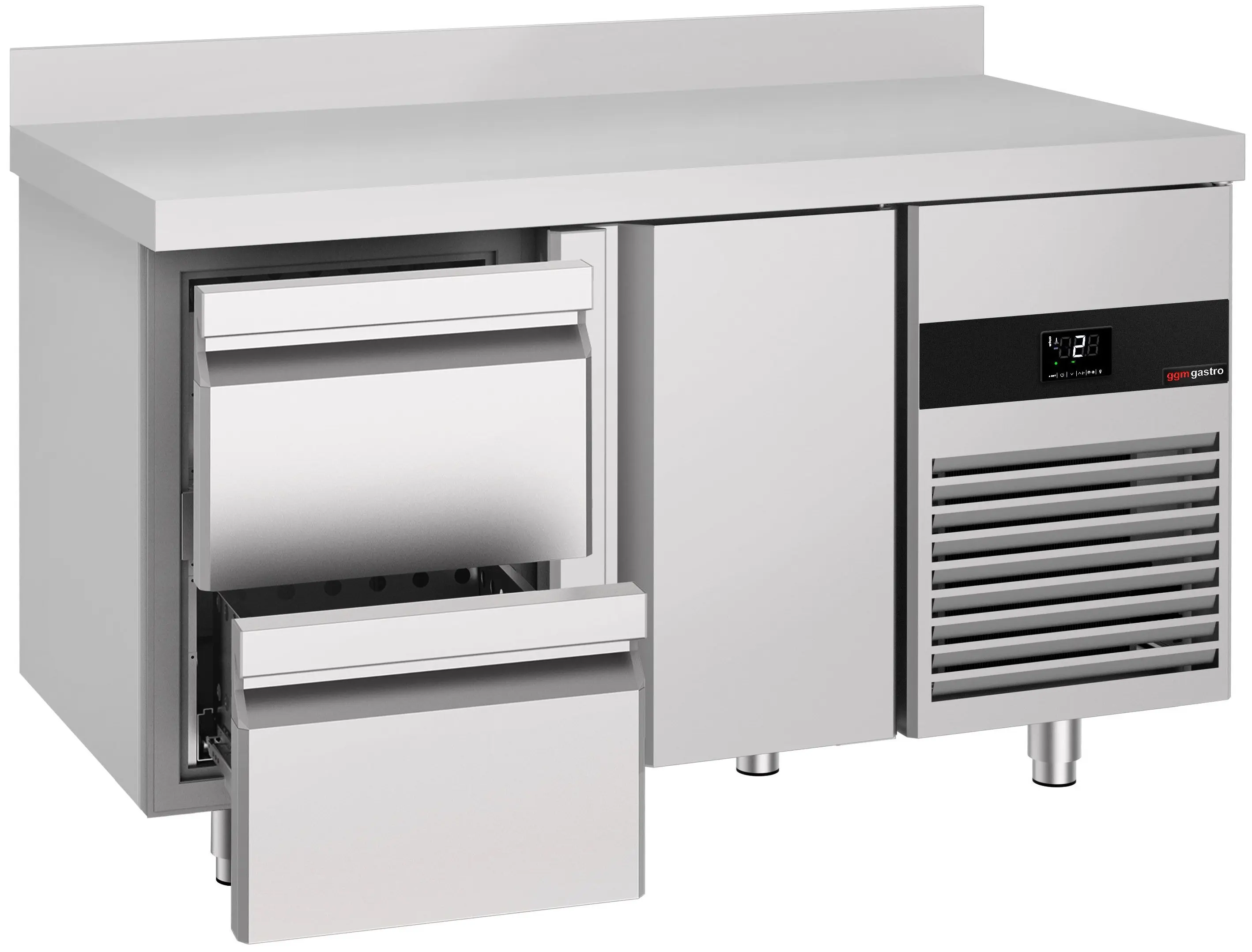 Masa frigorifica GGM Gastro KTF147ANDT2S-EF (Inox) - 2