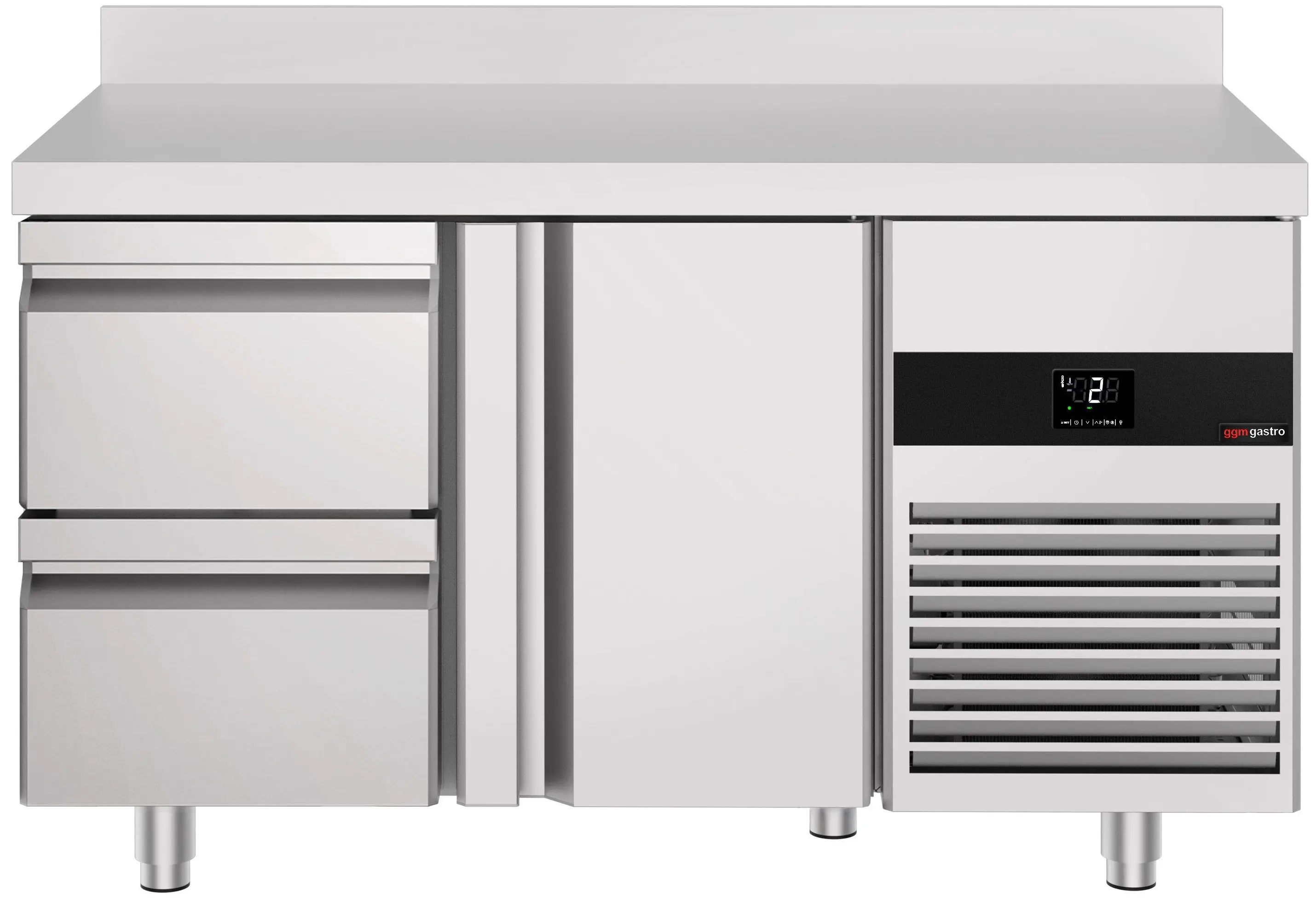 Masa frigorifica GGM Gastro KTF147ANDT2S-EF (Inox) - 3