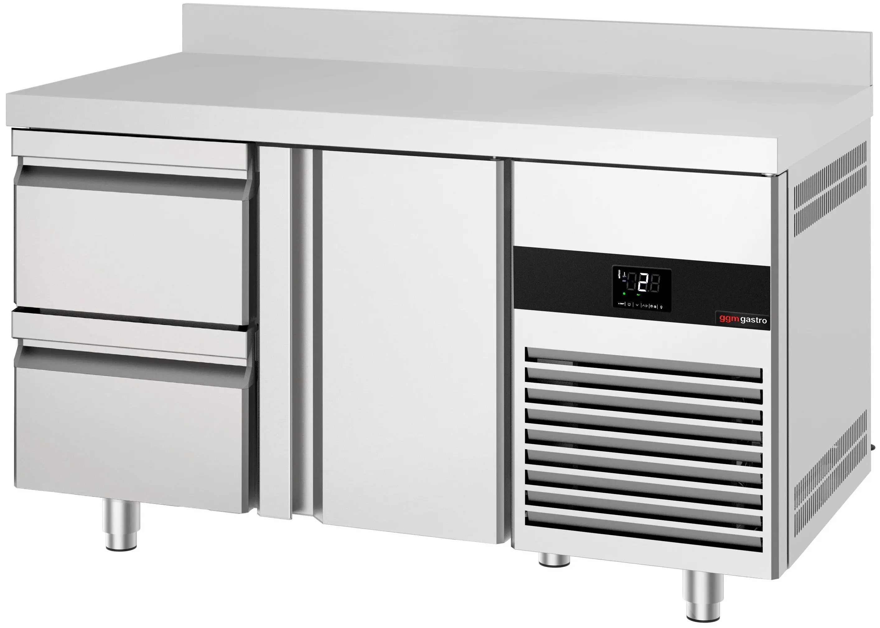 Masa frigorifica GGM Gastro KTF147ANDT2S-EF (Inox) - 4