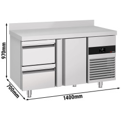 Masa frigorifica GGM Gastro KTF147ANDT2S-EF (Inox) Thumb