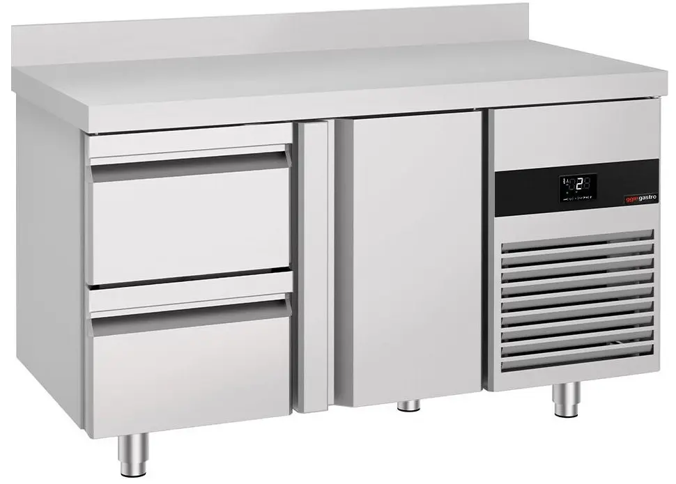 Masa frigorifica GGM Gastro KTF147ANDT2S-EF (Inox)