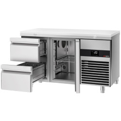 Masa frigorifica GGM Gastro KTF147ND-EF#1T#2S#SBW (Inox/White) Thumb