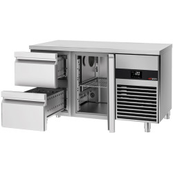 Masa frigorifica GGM Gastro KTF147ND-EF#1T#2S#SBW (Inox/White) Thumb