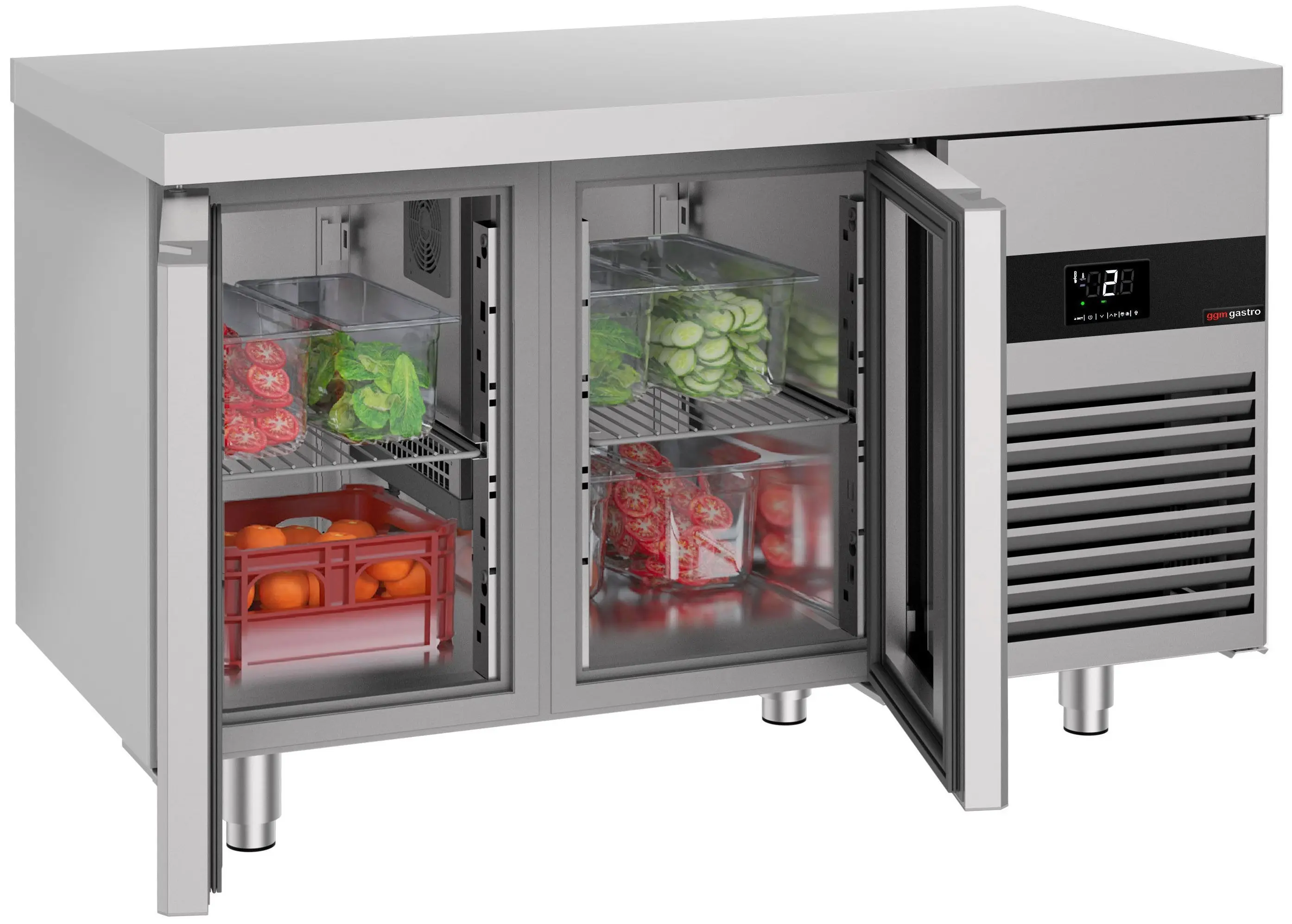 Masa frigorifica GGM Gastro KTF147ND-EF#2G (Inox) - 3