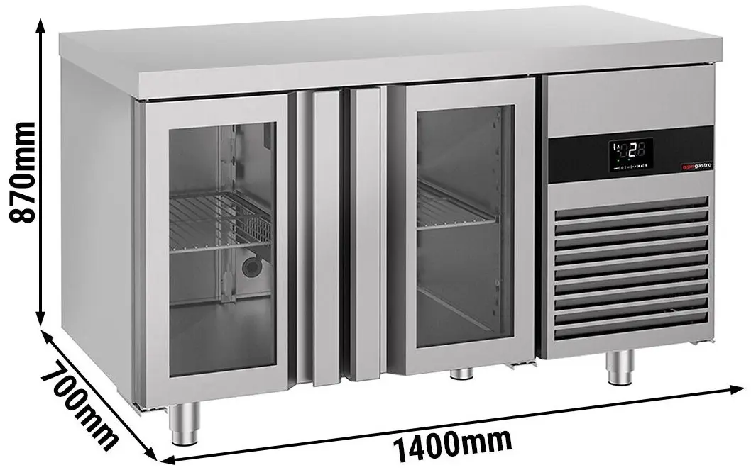 Masa frigorifica GGM Gastro KTF147ND-EF#2G (Inox) - 7