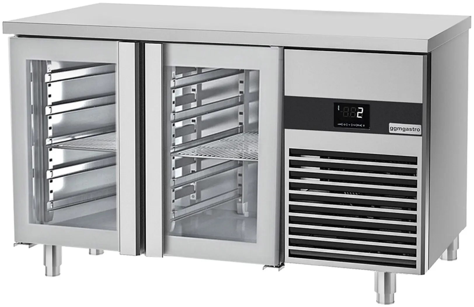 Masa frigorifica GGM Gastro KTF147ND-EF#2G#SBG (Inox/Green) - 3