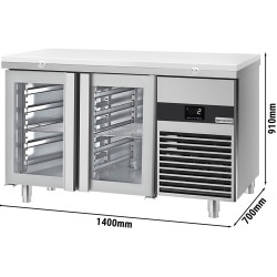 Masa frigorifica GGM Gastro KTF147ND-EF#2G#SBW (Inox/White) Thumb