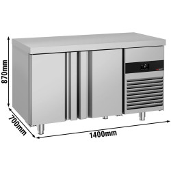 Masa frigorifica GGM Gastro KTF147ND2T-EF (Inox) Thumb