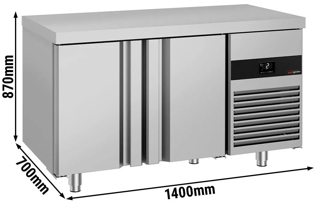 Masa frigorifica GGM Gastro KTF147ND2T-EF (Inox) - 7