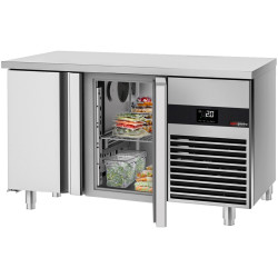 Masa frigorifica GGM Gastro KTF147ND2T-EF#SBW (Inox/White) Thumb