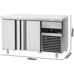Masa frigorifica GGM Gastro KTF147ND2T-EF#SBW (Inox/White) Thumb