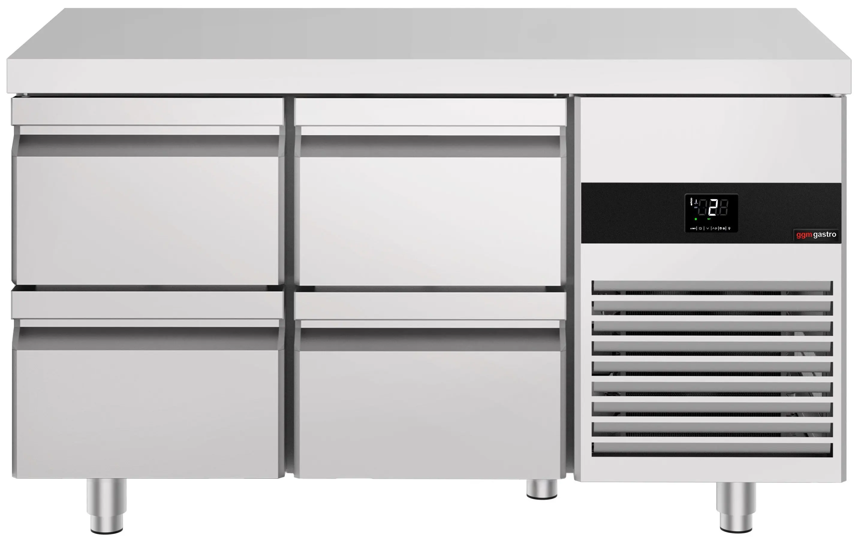 Холодильный стол GGM Gastro KTF147ND4S-EF (Inox) - 3
