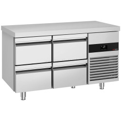 Masa frigorifica GGM Gastro KTF147ND4S-EF (Inox)