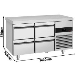 Холодильный стол GGM Gastro KTF147ND4S-EF (Inox) Thumb