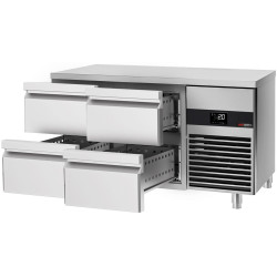 Masa frigorifica GGM Gastro KTF147ND4S-EF#SBG (Inox/Green) Thumb