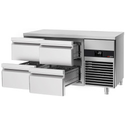 Masa frigorifica GGM Gastro KTF147ND4S-EF#SBG (Inox/Red) Thumb