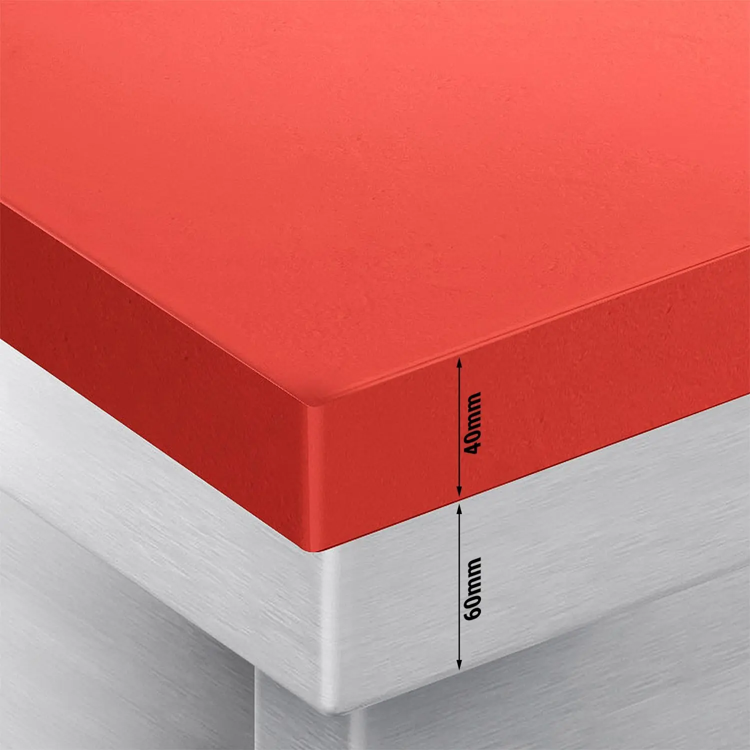 Masa frigorifica GGM Gastro KTF147ND4S-EF#SBG (Inox/Red) - 5