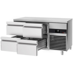 Холодильный стол GGM Gastro KTF147ND4S-EF#SBW (Inox/White) Thumb