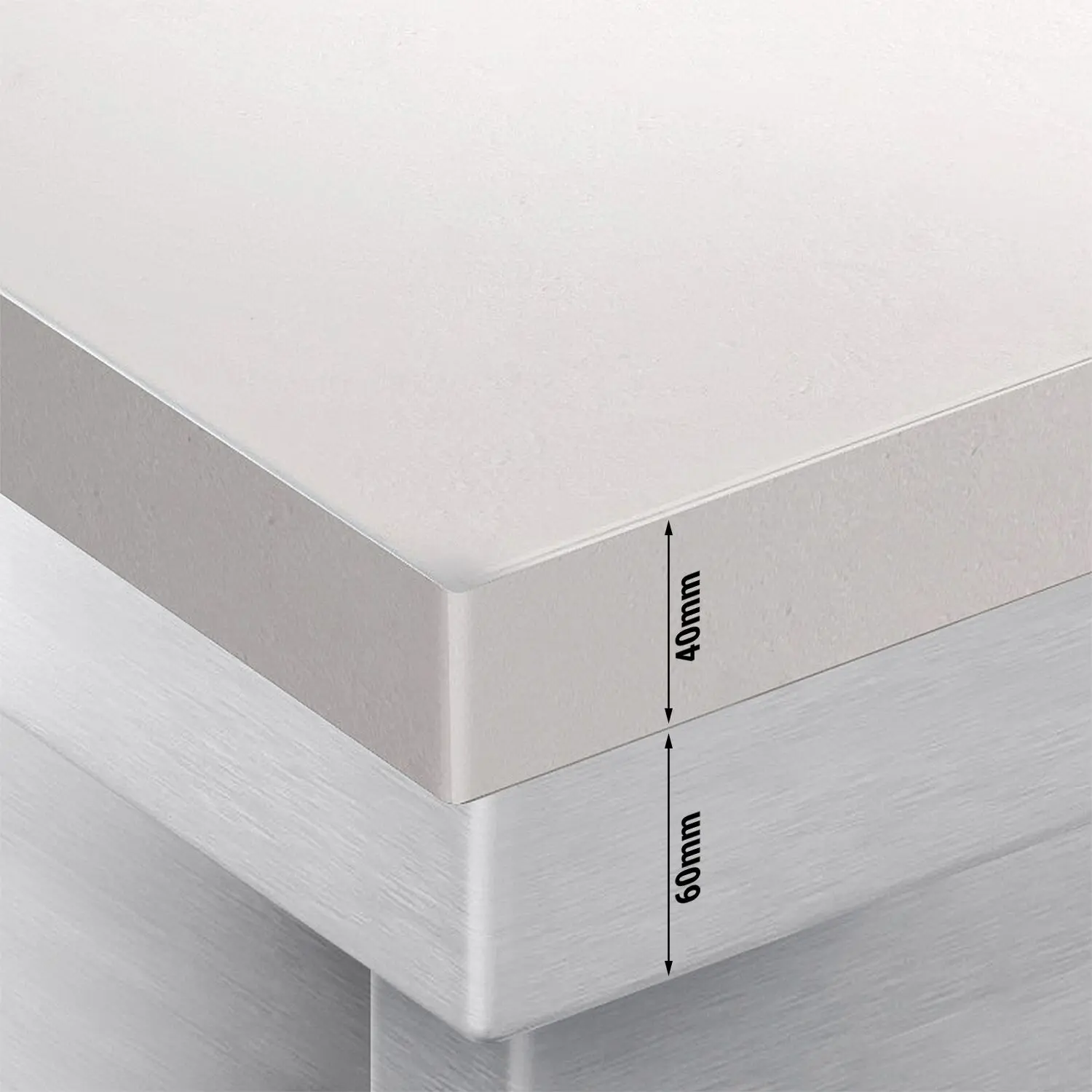 Холодильный стол GGM Gastro KTF147ND4S-EF#SBW (Inox/White) - 5