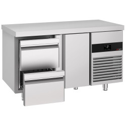 Masa frigorifica GGM Gastro KTF147NDT2S-EF (Inox) Thumb