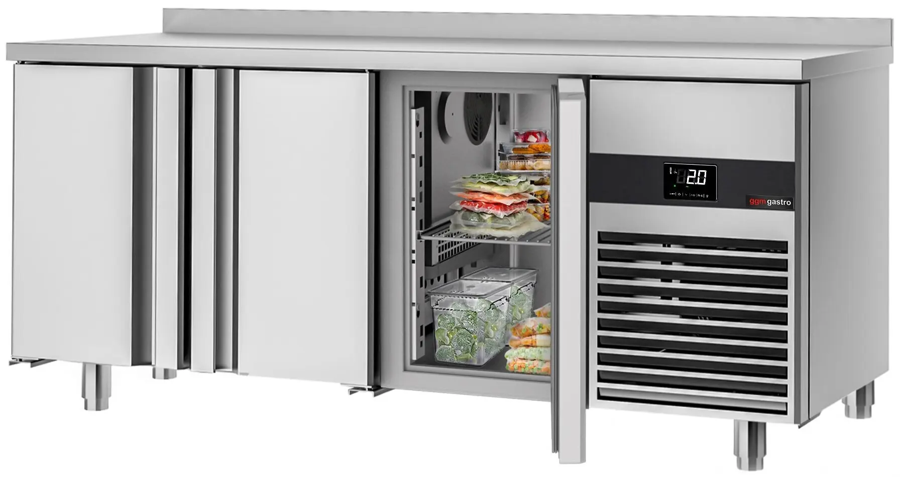 Masa frigorifica GGM Gastro KTF186-EF (Inox) - 2