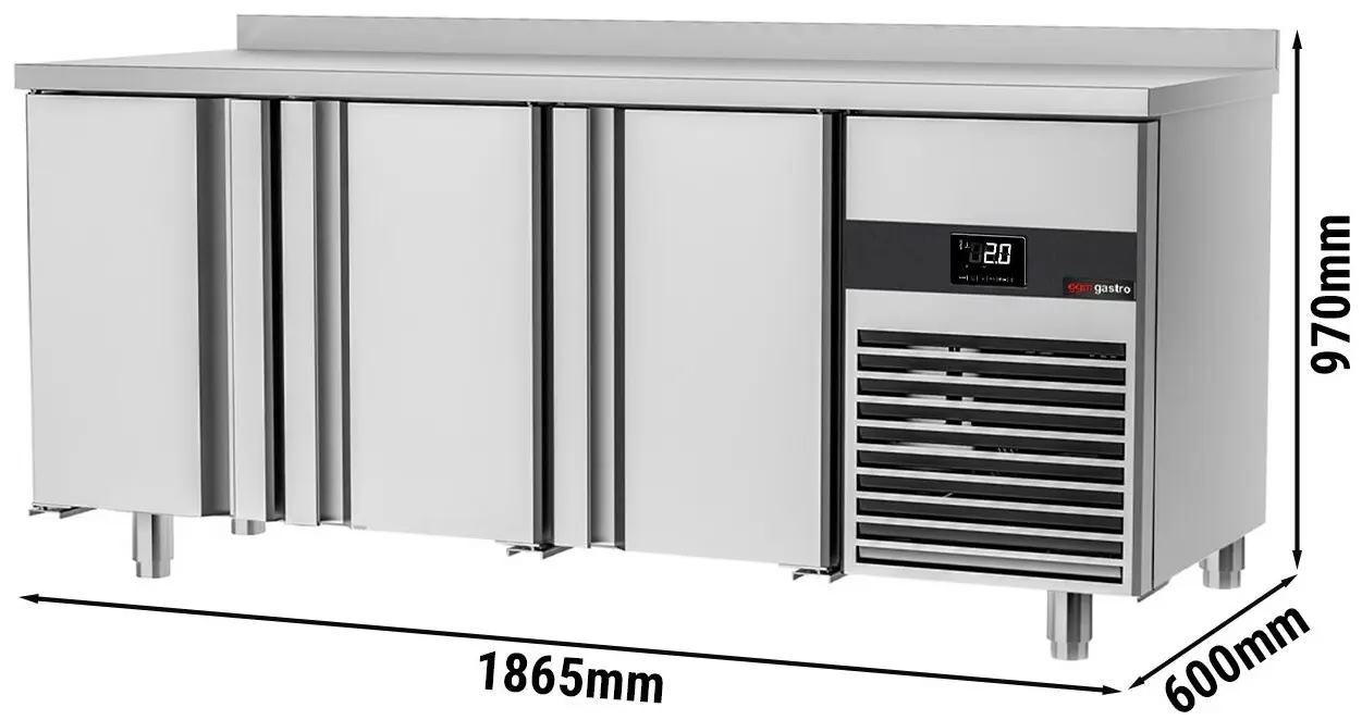 Masa frigorifica GGM Gastro KTF186-EF (Inox) - 6