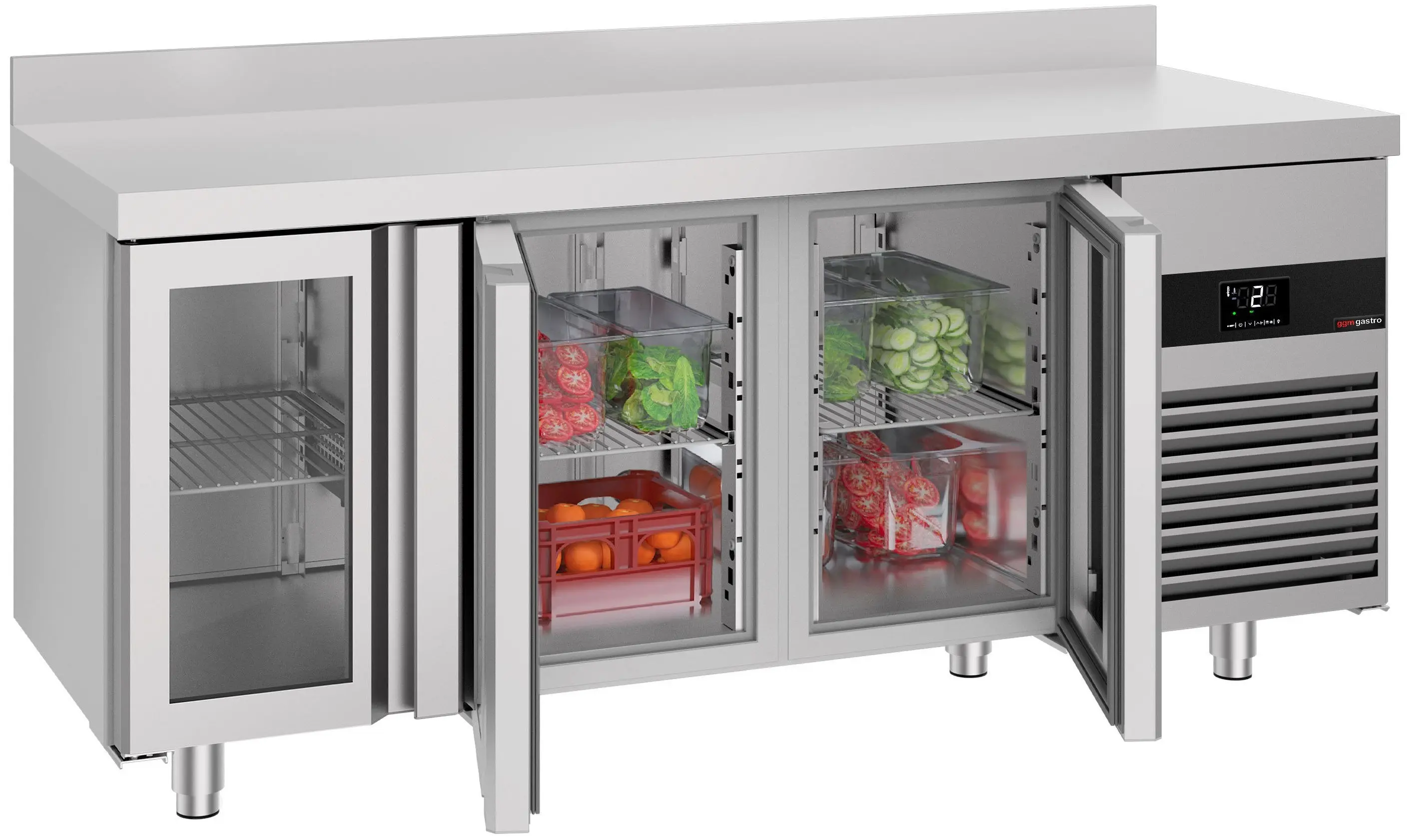 Masa frigorifica GGM Gastro KTF187AND-EF#3G (Inox) - 3