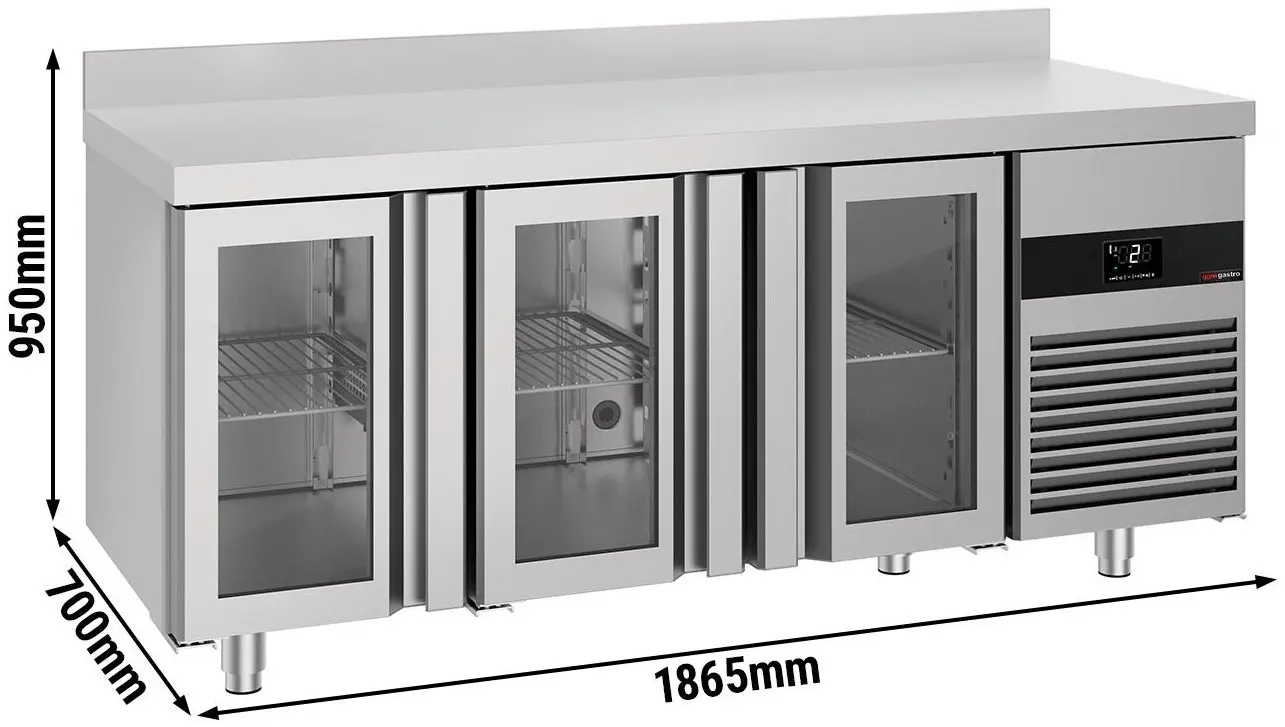Masa frigorifica GGM Gastro KTF187AND-EF#3G (Inox) - 8