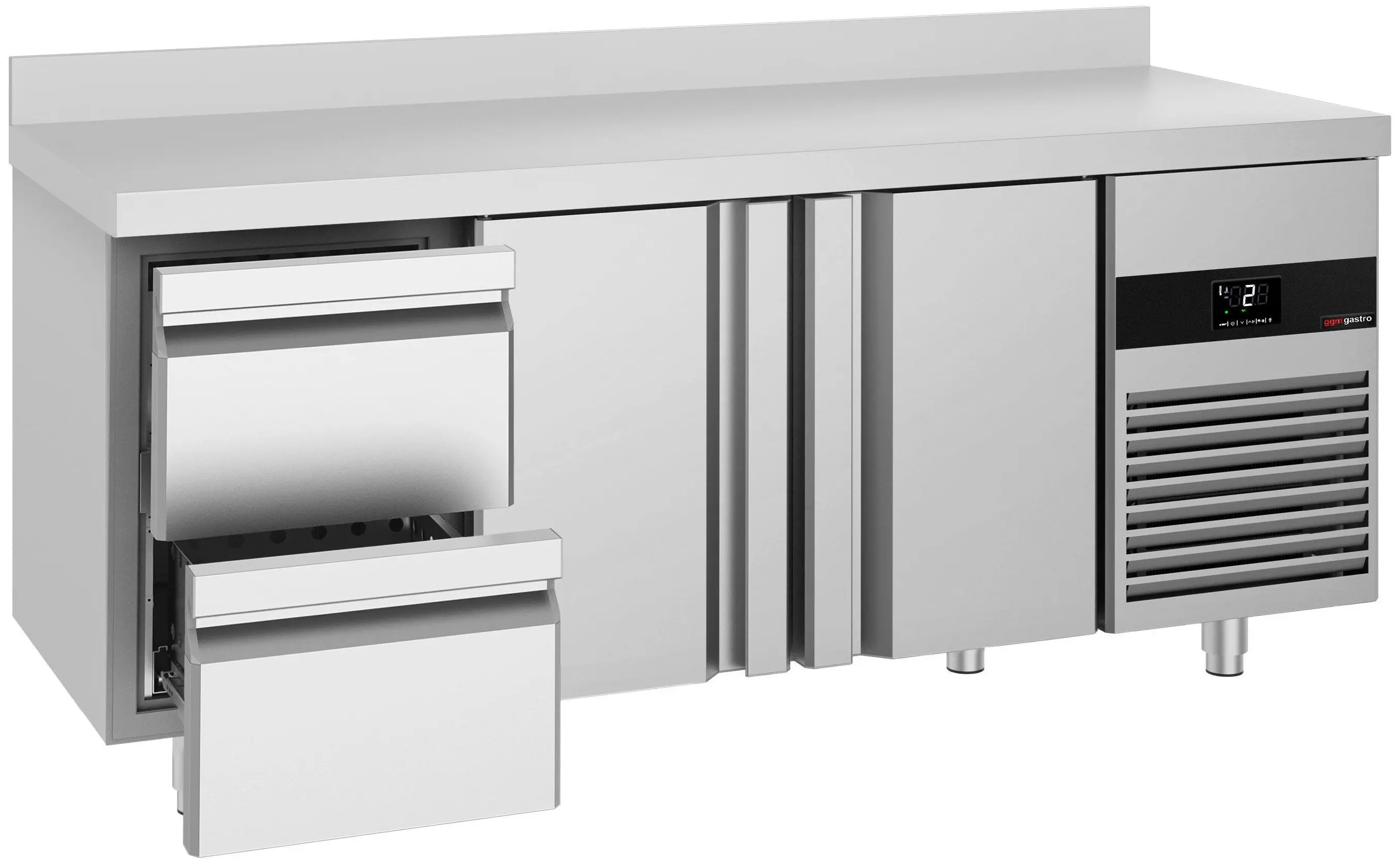 Холодильный стол GGM Gastro KTF187AND2T2S-EF (Inox) - 2