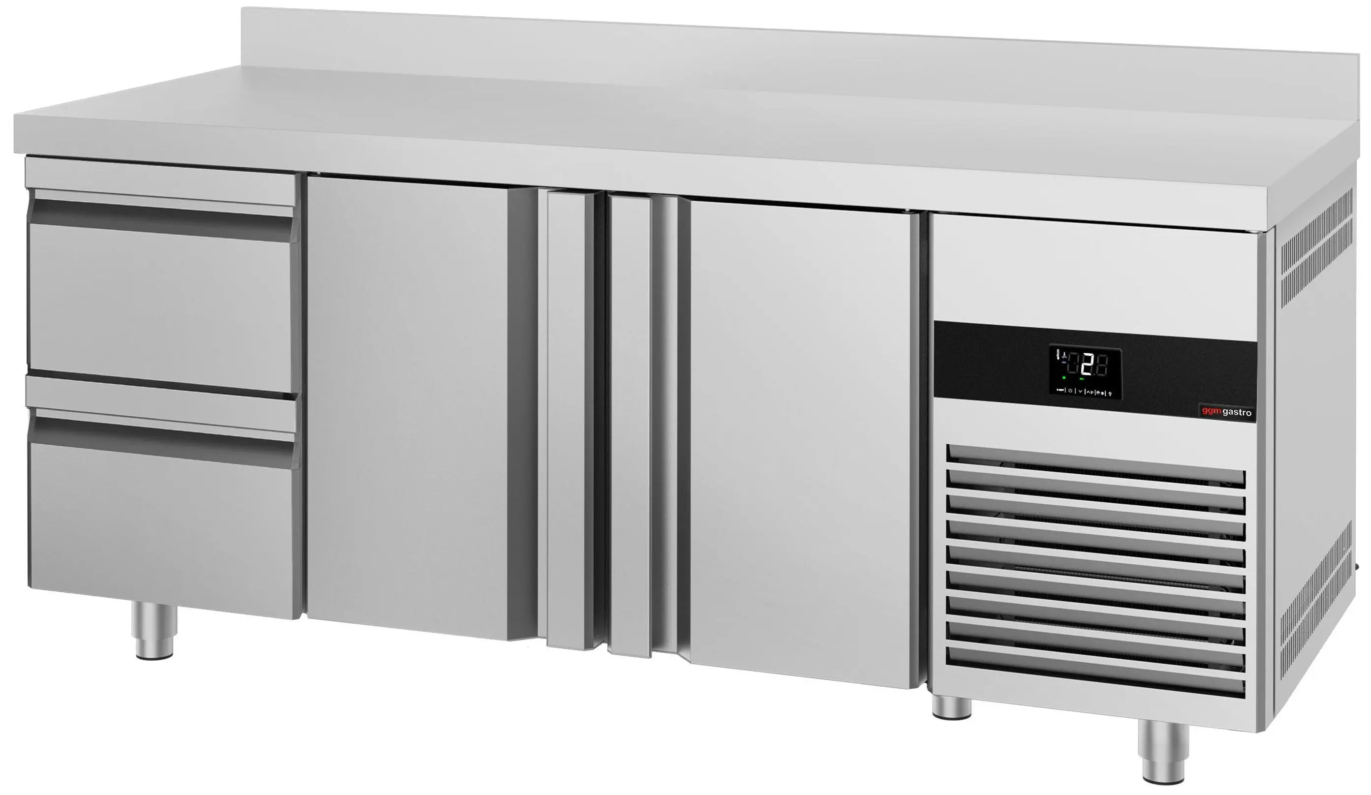 Холодильный стол GGM Gastro KTF187AND2T2S-EF (Inox) - 4