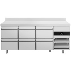 Masa frigorifica GGM Gastro KTF187AND6S-EF (Inox) Thumb