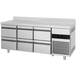 Masa frigorifica GGM Gastro KTF187AND6S-EF (Inox) Thumb