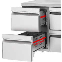 Masa frigorifica GGM Gastro KTF187AND6S-EF (Inox) Thumb
