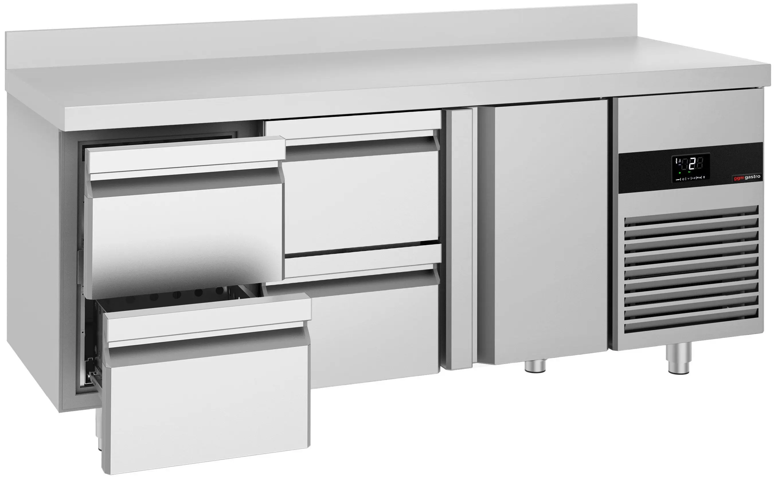 Холодильный стол GGM Gastro KTF187ANDT4S-EF (Inox) - 2