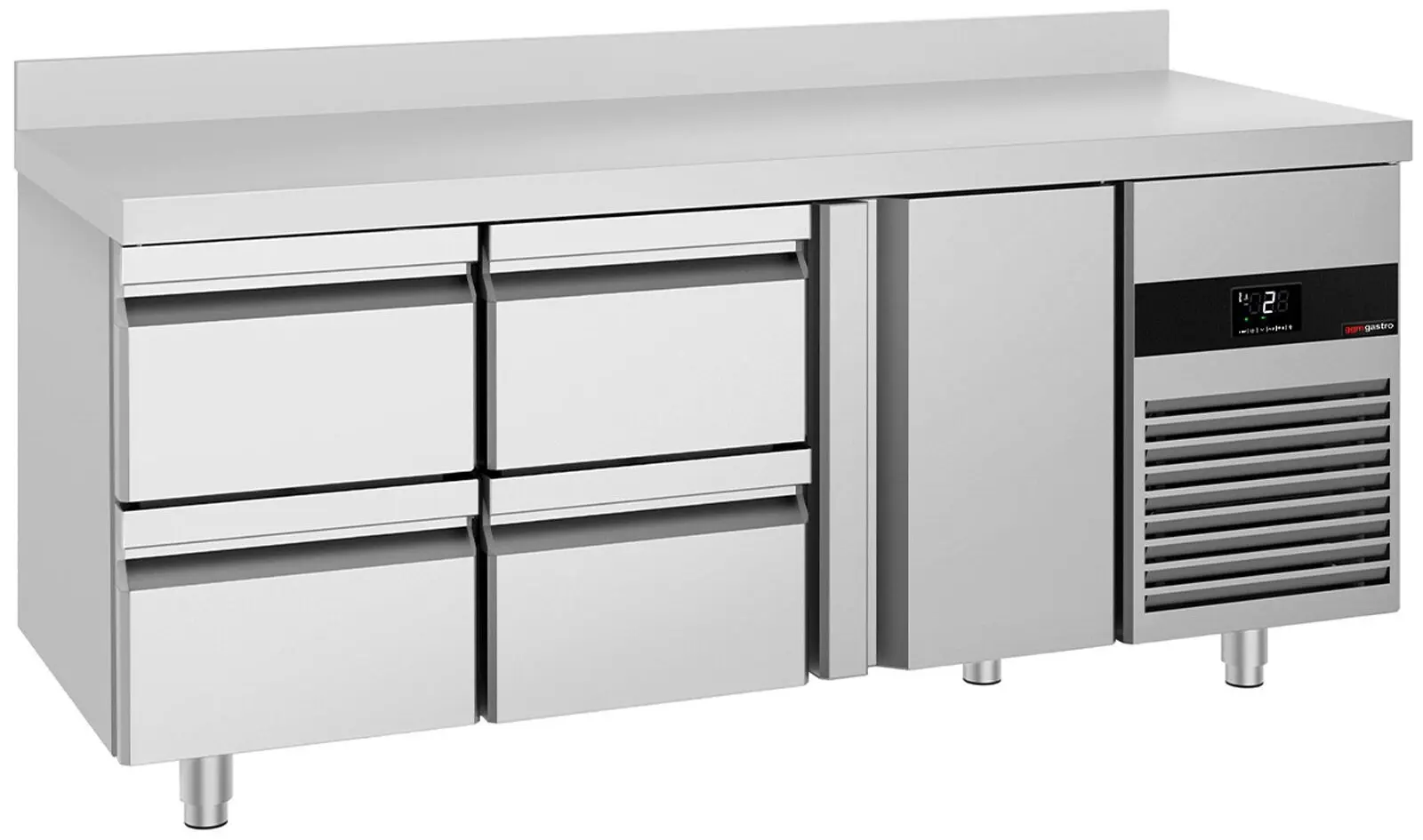 Холодильный стол GGM Gastro KTF187ANDT4S-EF (Inox)
