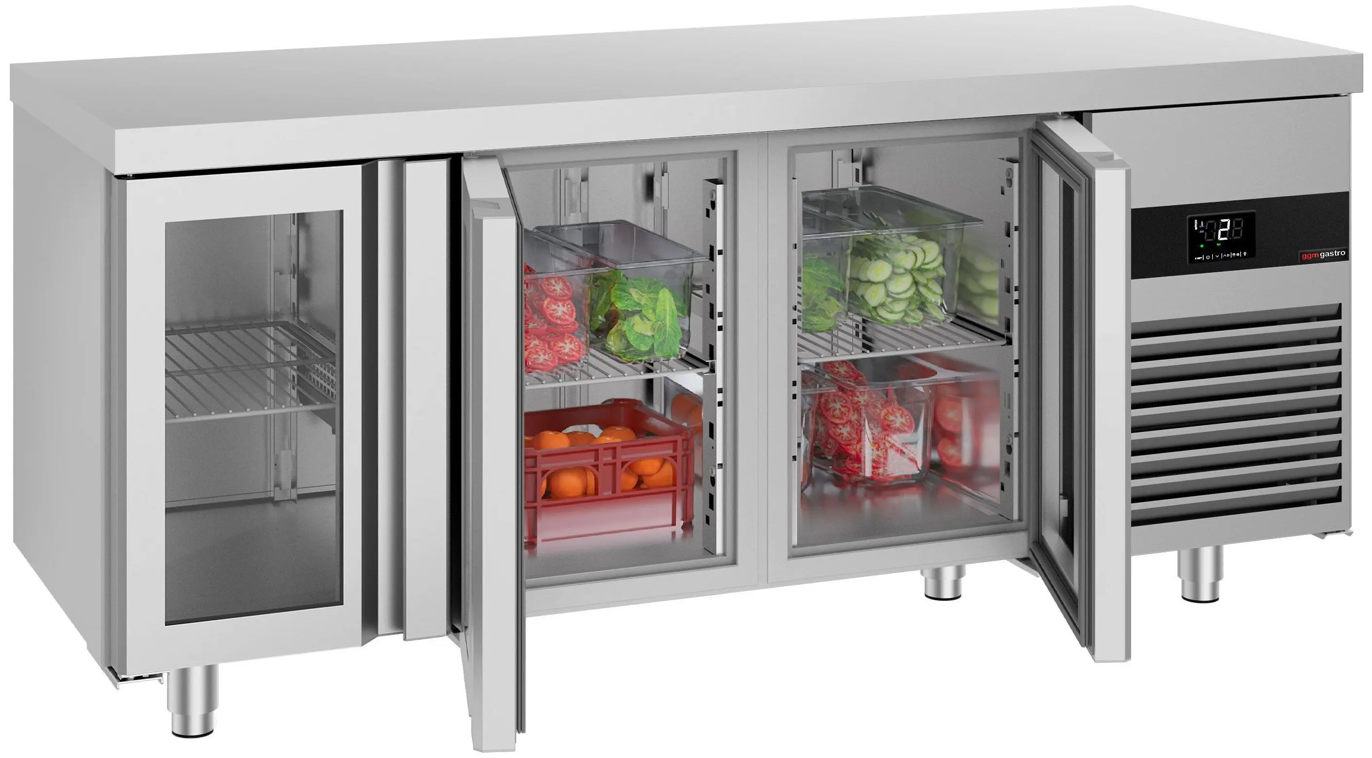 Masa frigorifica GGM Gastro KTF187ND-EF#3G (Inox) - 3