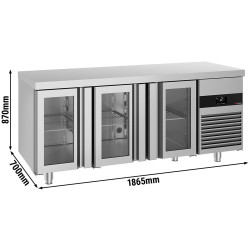 Masa frigorifica GGM Gastro KTF187ND-EF#3G (Inox) Thumb