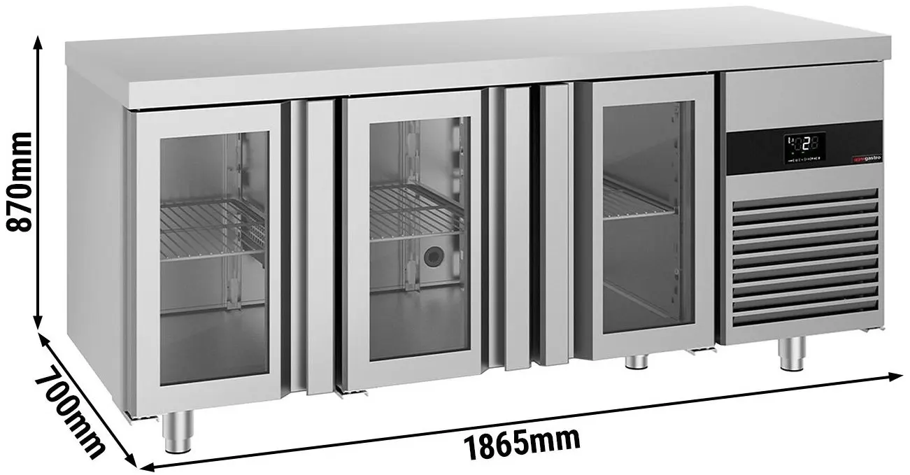 Masa frigorifica GGM Gastro KTF187ND-EF#3G (Inox) - 7