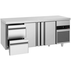 Masa frigorifica GGM Gastro KTF187ND2T2S-EF (Inox) Thumb